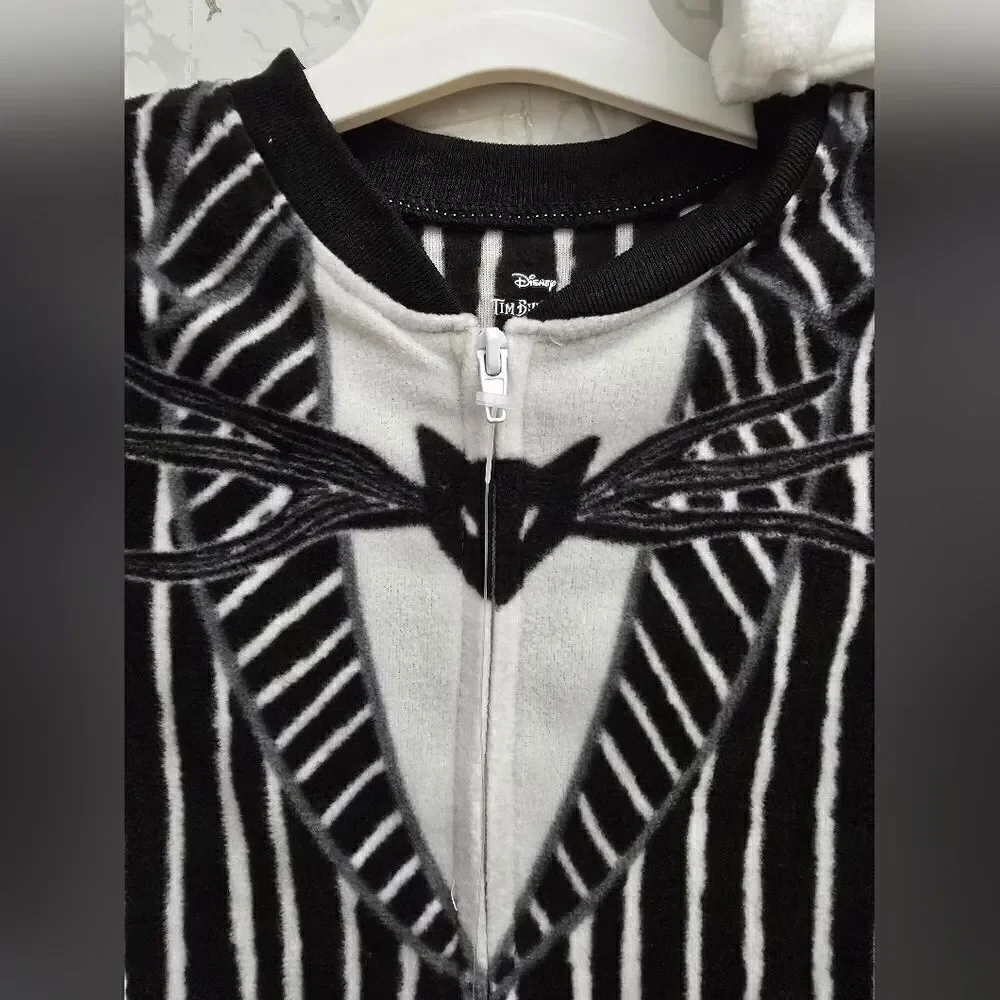 Nwt Nightmare Before Christmas Toddler Boys Jack Skellington 2pc Sleeper &Hat PJ